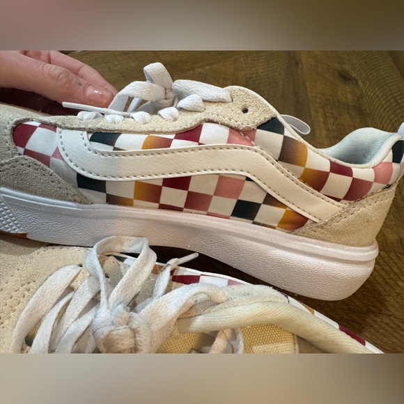 Vans Ultra Range EXO Lightweight Cream and Multicolor Checkered Sneakers - Picture 4 of 10